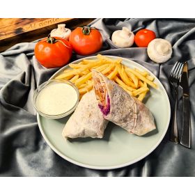 Kebab placka/ hranolky