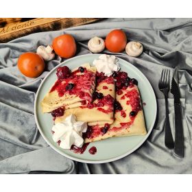 Palacinky nutela / džem, ovocie, šľahačka