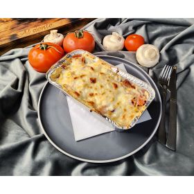 Zapekaný kapsalon/ ryža, hranolky
