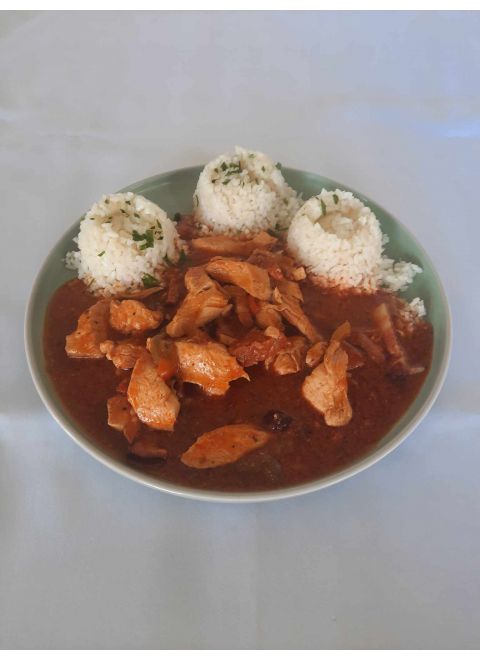 Šariské kuracie soté 150g, dusená ryža