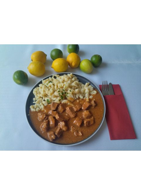 Bravčové dusené na burgunský spôsob 150g, maslové nokerle