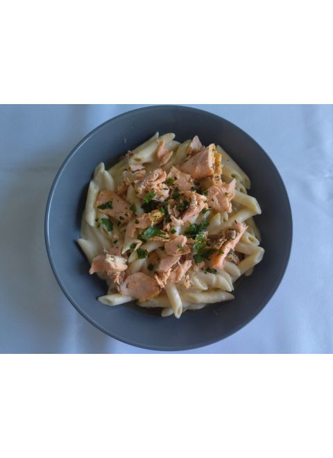 Penne s lososom a citrónovo- smotanovou omáčkou
