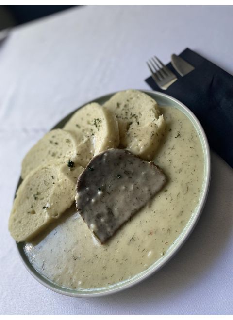 Hovädzie varené v kôprovej omáčke 150g, domáca knedľa