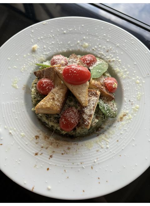 Rizoto s tofu syrom a špenátom