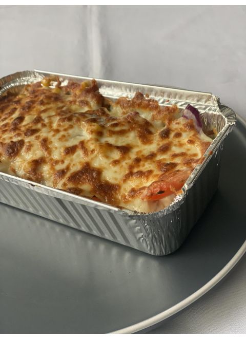 Zapekaný kapsalon s hranolkami